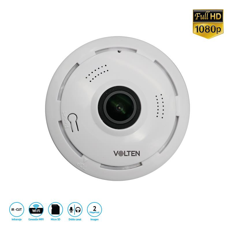 CAMARA DE SEGURIDAD WIFI PANORAMICA 360º 2MP VOLTEN